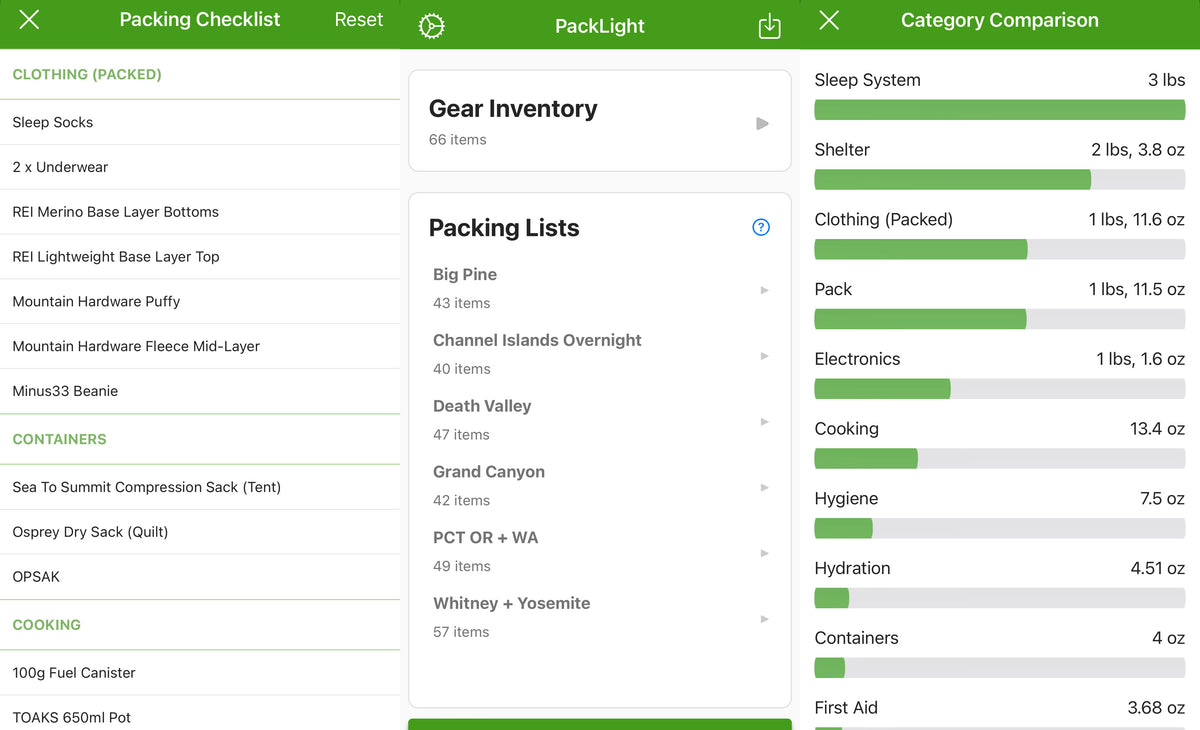 Ultralight: The Gear Tracking App I’m Leaving LighterPack For – Trails ...