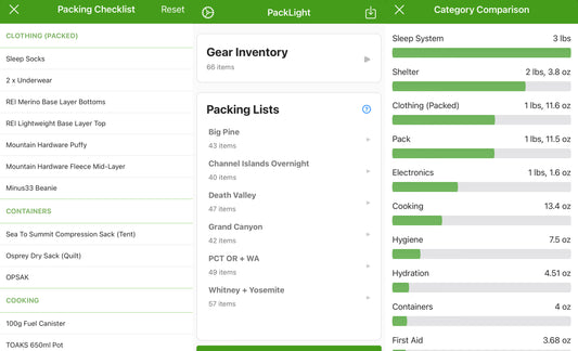 Ultralight: The Gear Tracking App I’m Leaving LighterPack For