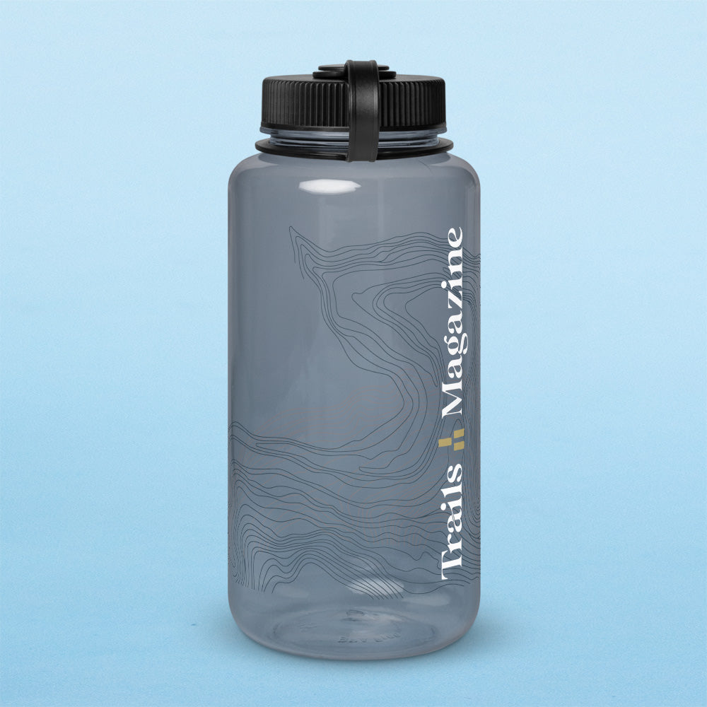 Topo Lines Wide Mouth Water Bottle